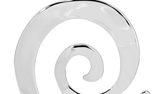 Ettika Aura Swirl Freshwater Pearl Drop Earrings In Silver