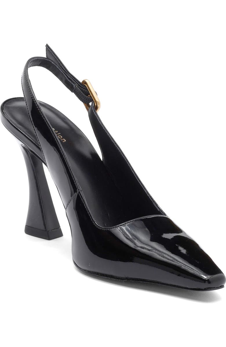 Reformation Nour Slingback Pump, Main, color, Black Patent