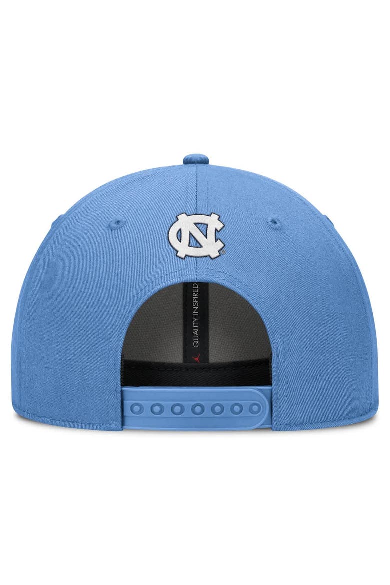 Men's Jordan Brand Carolina Blue North Carolina Tar Heels Slanted Primetime Rise Performance Adjustable Hat, Alternate, color, Light Blue
