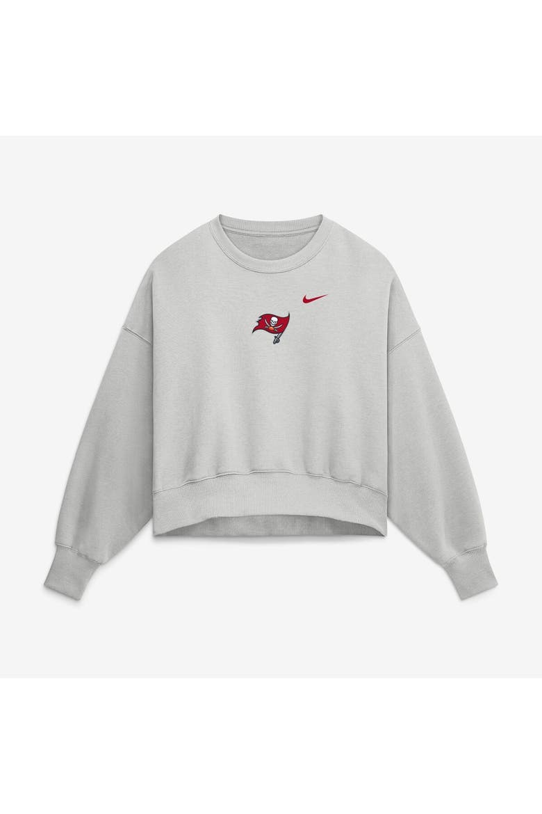 Women's Nike  Gray Tampa Bay Buccaneers Oversized Primetime Phoenix Fleece Sweatshirt, Alternate, color, Gray