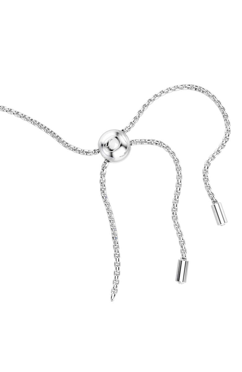 Swarovski Matrix Slider Tennis Bracelet, Alternate, color, Blue/ Silver