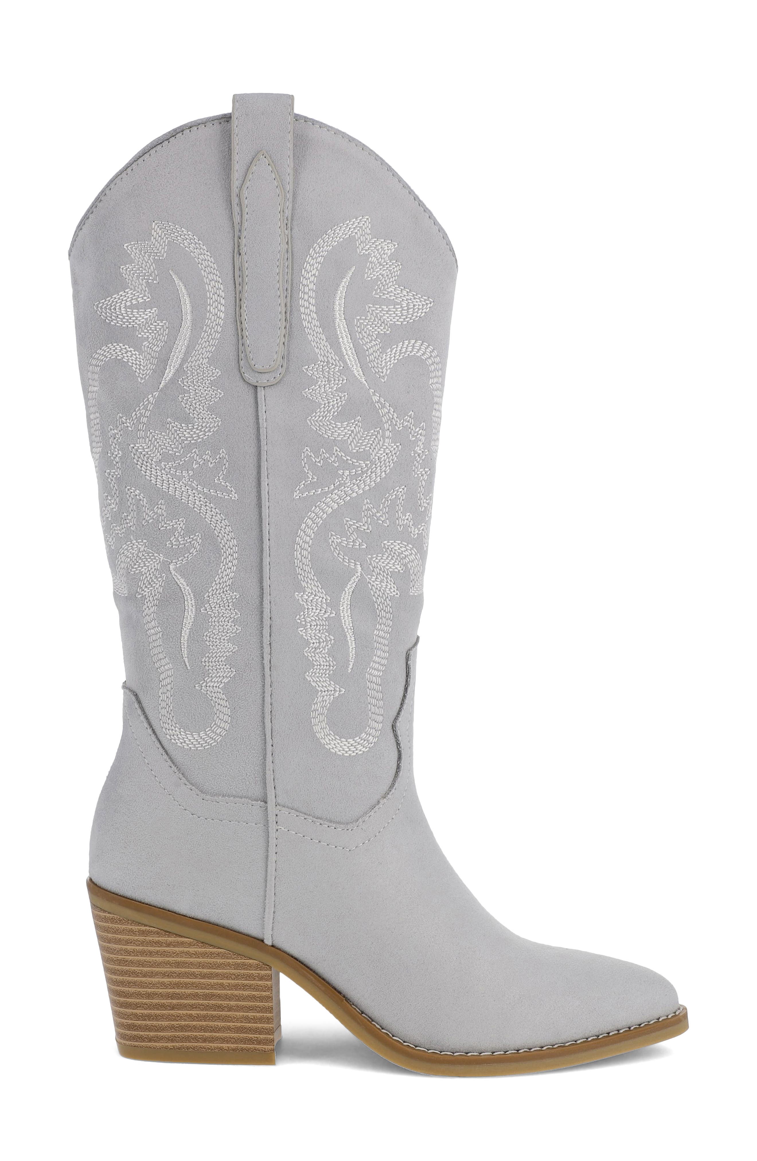 MIA Crosley Western Boot, Alternate, color, Light Blue