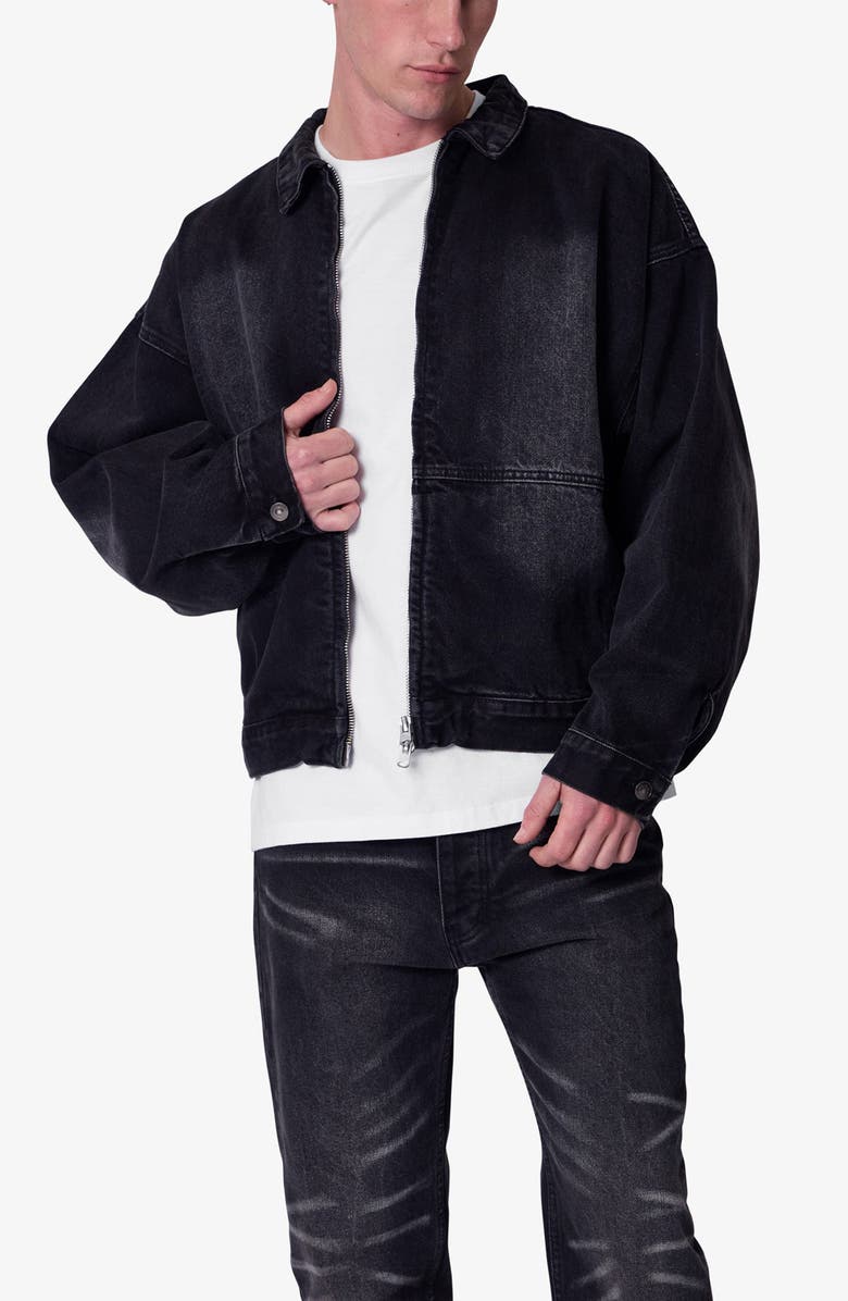 mnml Denim Chore Coat, Alternate, color, Washed Black