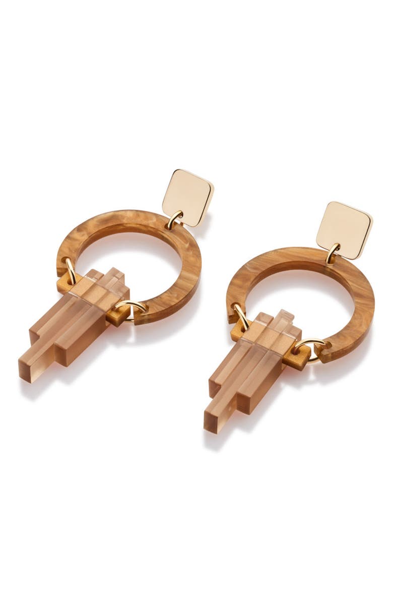 Toolally Petite Art Deco Chandeliers - Mocha & Champagne, Alternate, color, Mocha & Champagne