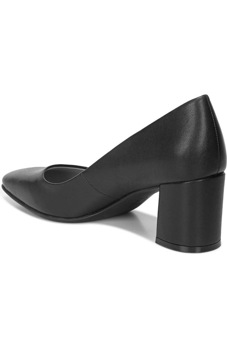 Naturalizer Warner Square Toe Pump - Wide Width Available, Alternate, color, Black Smooth