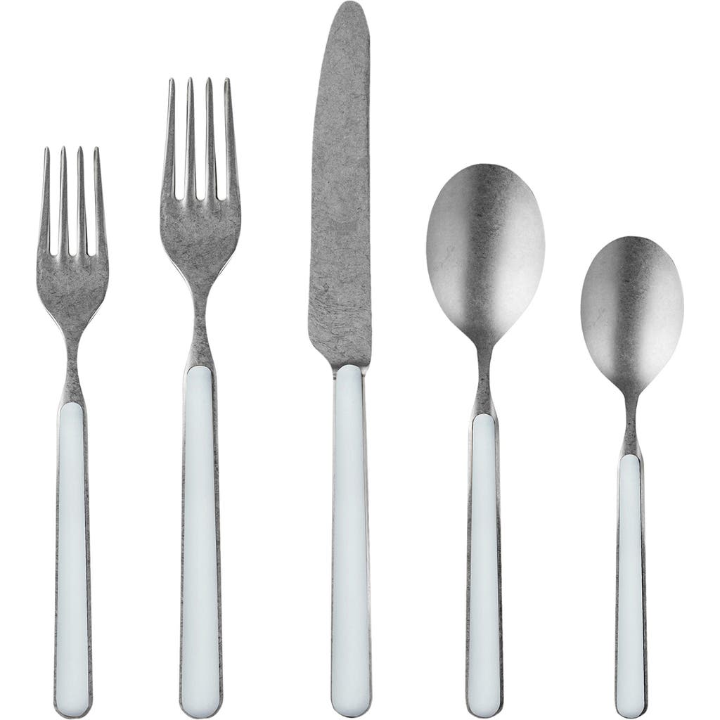 Mepra Fantasia Pewter Flatware Set In Blue