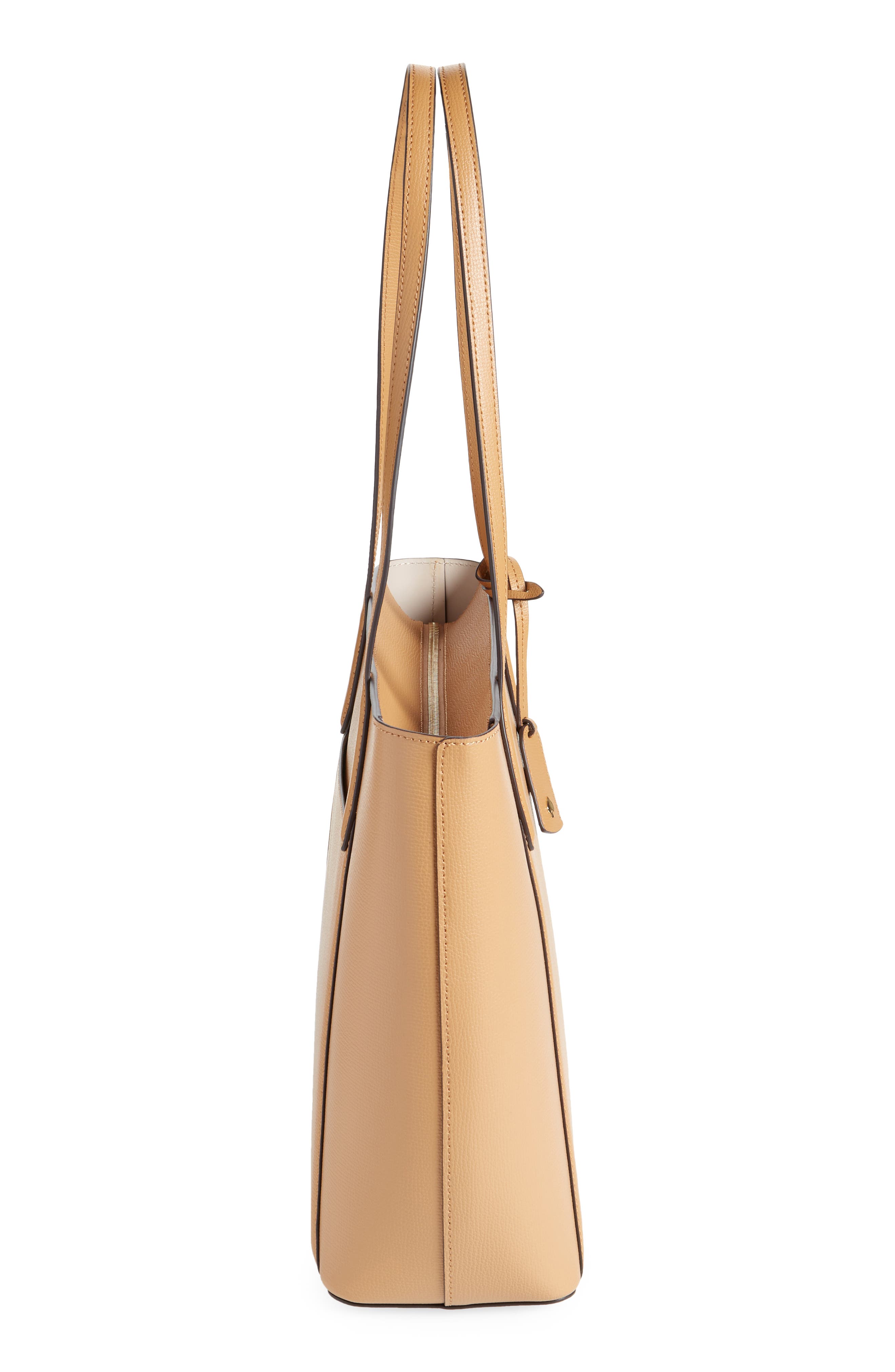 cara tote bag, Alternate, color, CLASSIC SADDLE.