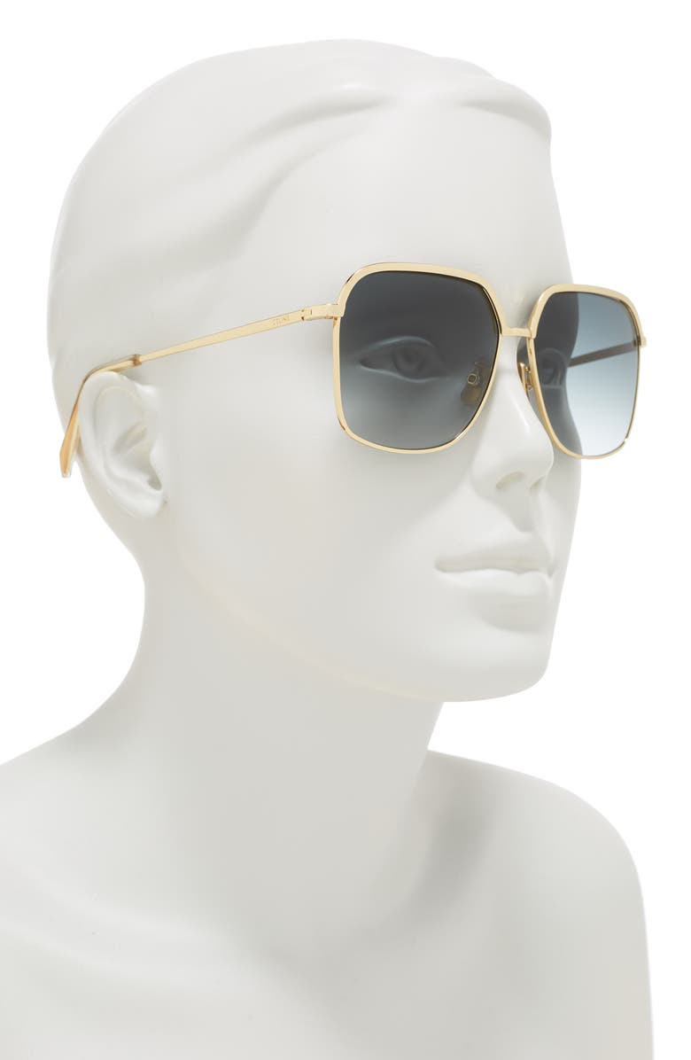 CELINE 56mm Square Sunglasses, Alternate, color,