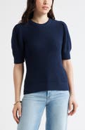 Caslon® Elbow Sleeve Cotton Sweater