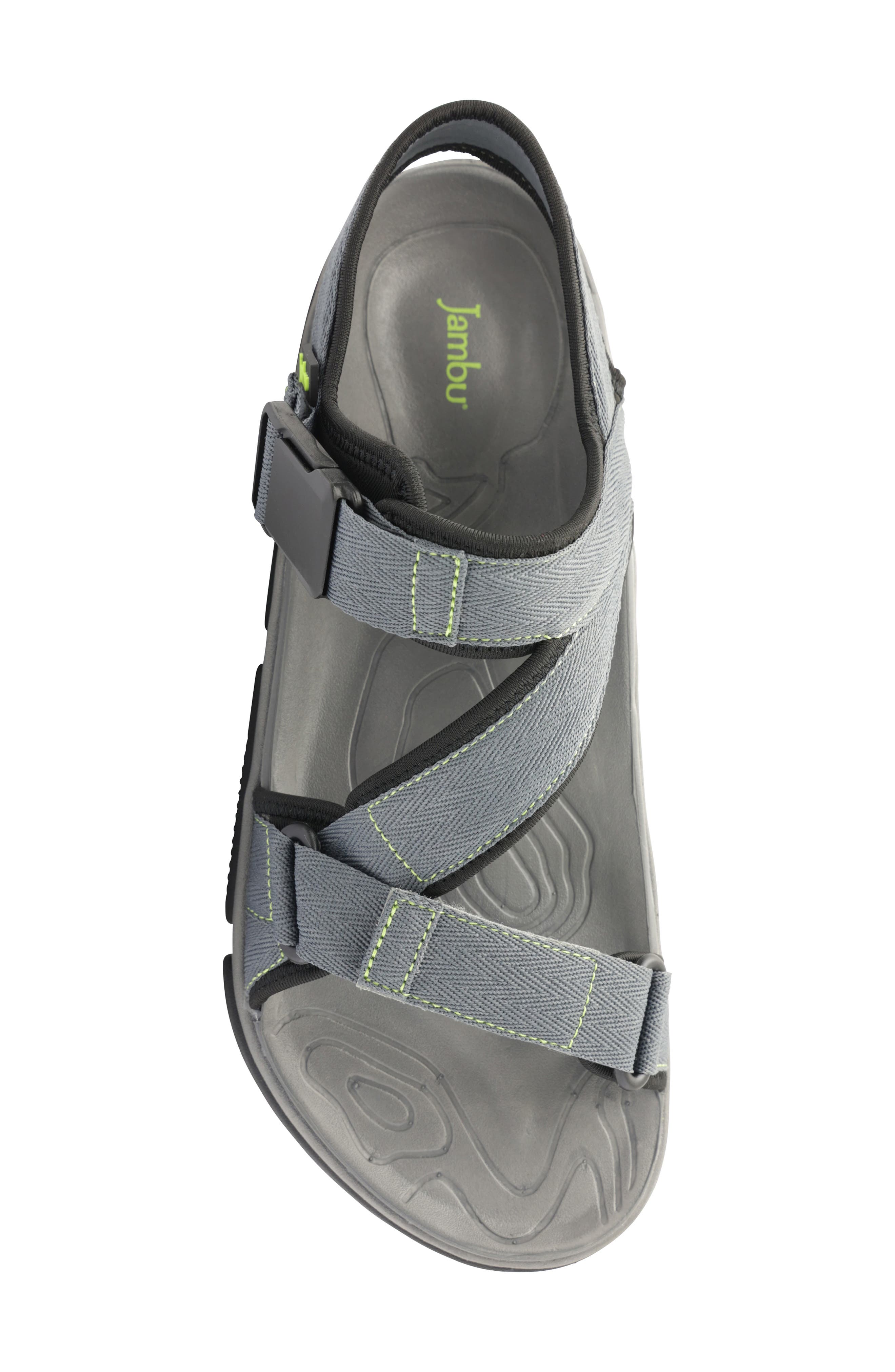 Trail Glide Slingback Sandal, Alternate, color, GREY/ VOLT