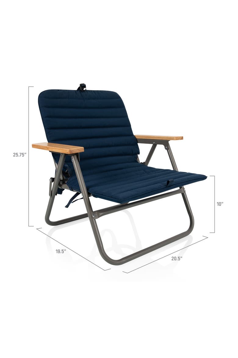 Descanso Padded Beach Chair, Alternate, color, BLUE