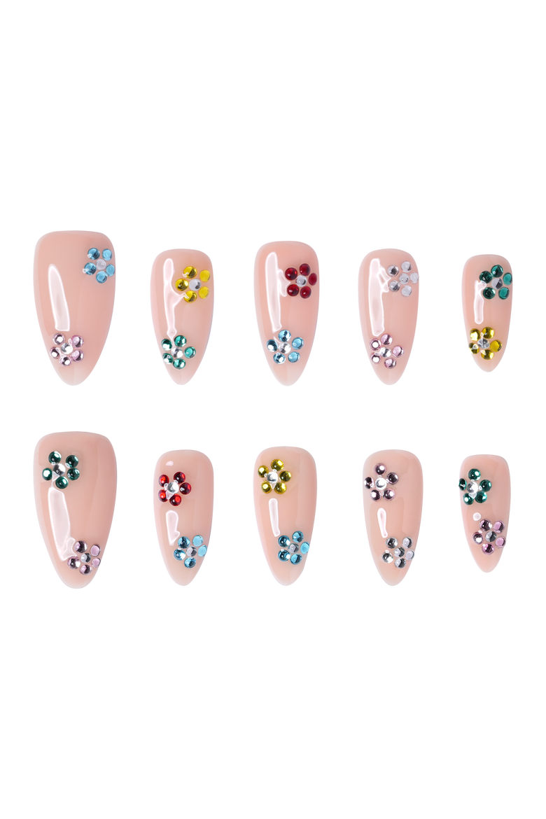 Nashville - Medium Almond Press-On Nails, Main, color, Nude