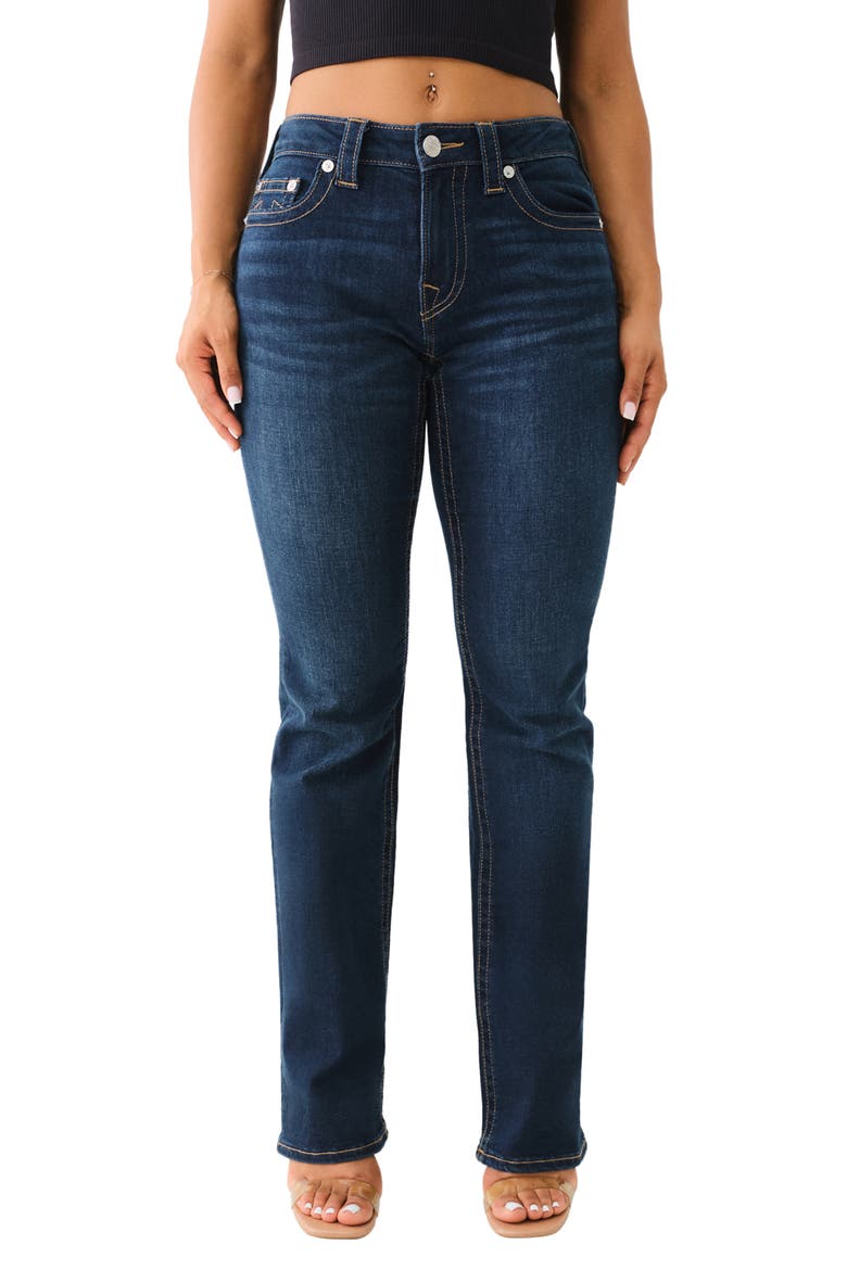 Becca Flap Pocket Bootcut Jeans, Main, color, INDIGO UPGRADE