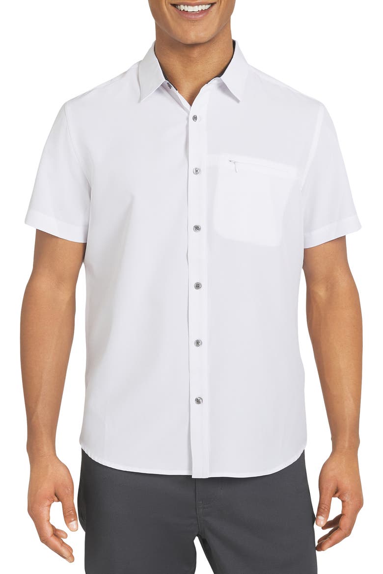Lenox Tech Shirt, Main, color, WHITE