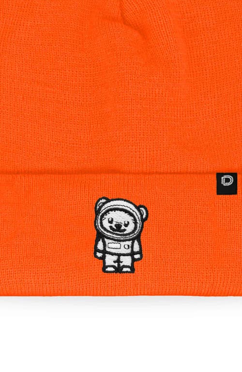 Dalix Ice Bear Beanie In Neon Orange