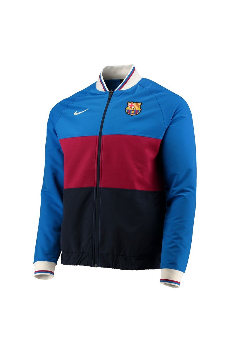 Nike Men's Nike Blue Barcelona I96 Anthem Performance Raglan Full-Zip Jacket, Alternate, color, 