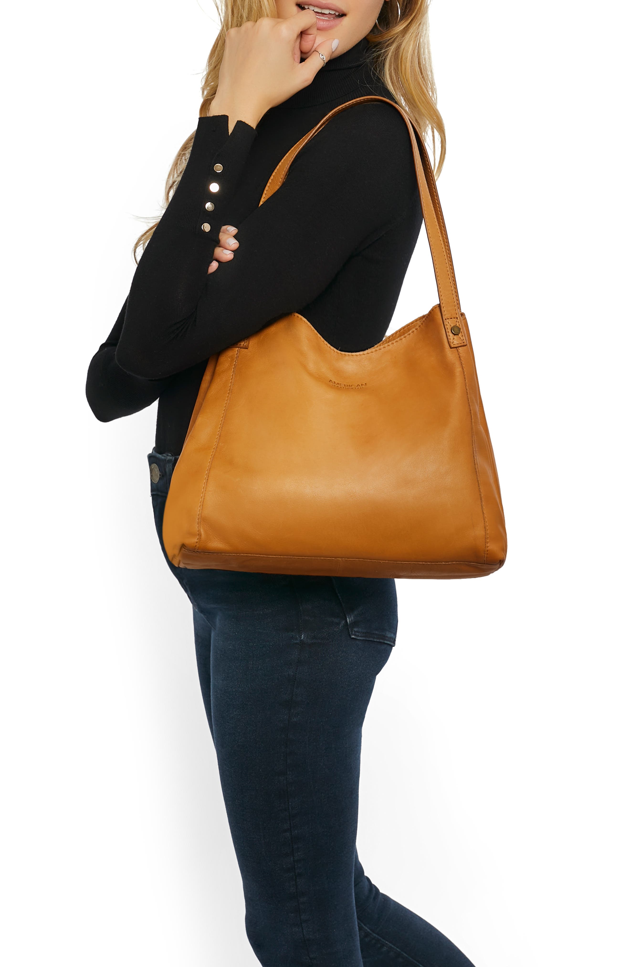 Liberty Shopper Bag, Alternate, color, CAFE LATTE SMOOTH