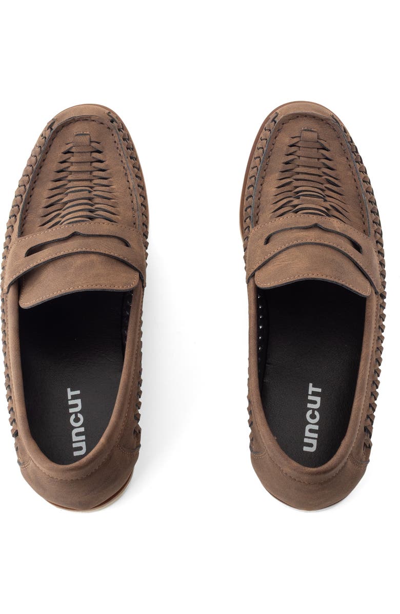 Uncut Sherborne Huarache Shoe, Alternate, color, Chocolate Nubuck Pu