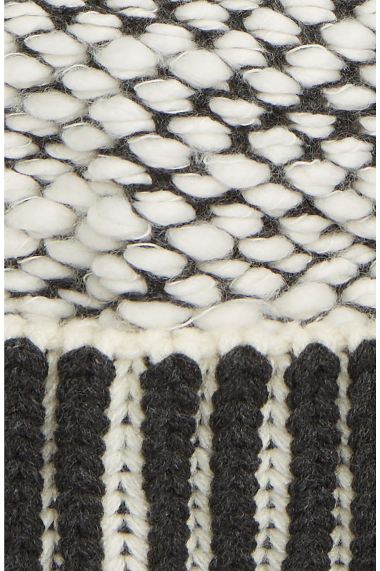River Locks Pom Beanie, Alternate, color, BLACK/ WHITE