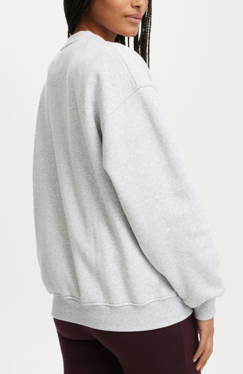 Shop Cotton On Classic Fleece Crew Sweatshirt In Soft Grey Marle
