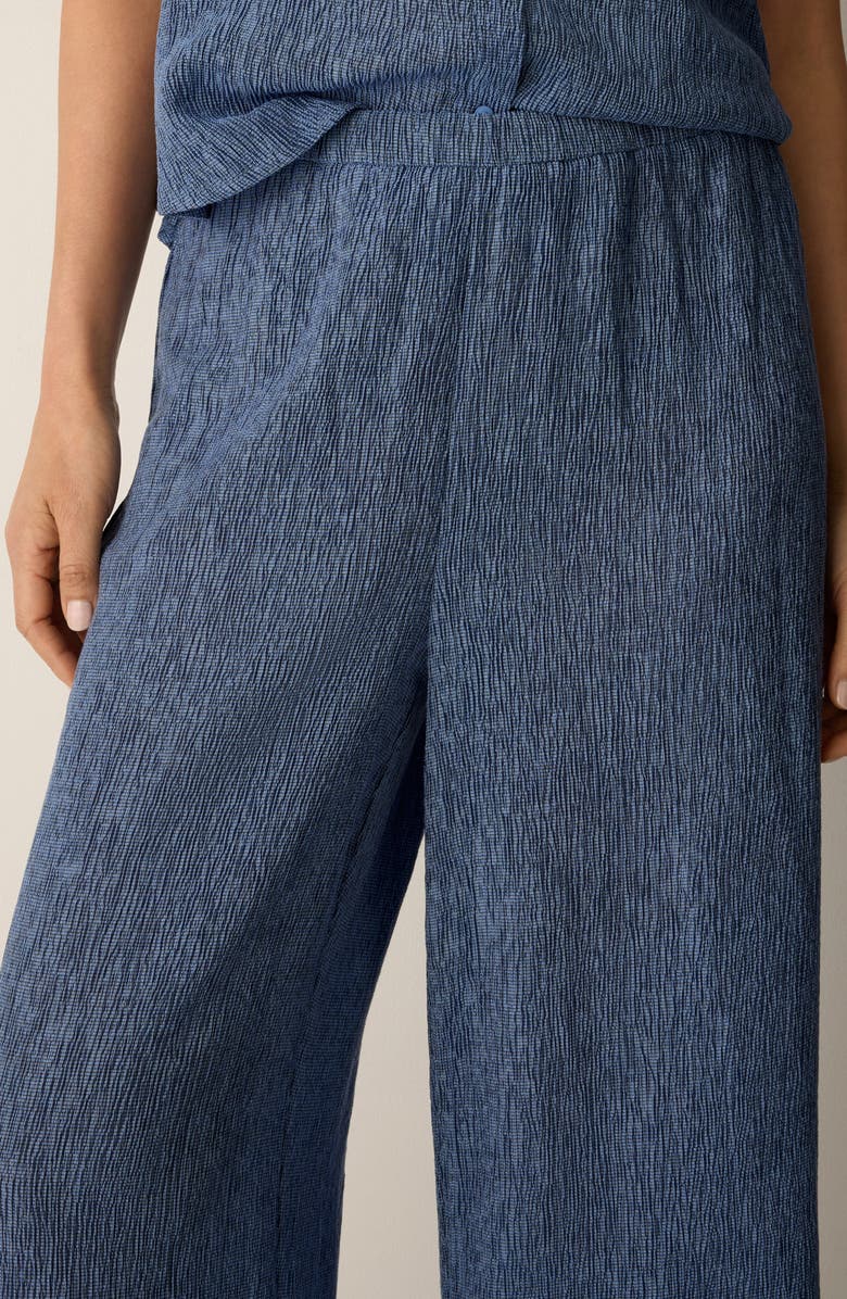 Eileen Fisher Ankle Wide Leg Pants, Alternate, color, Cornflower