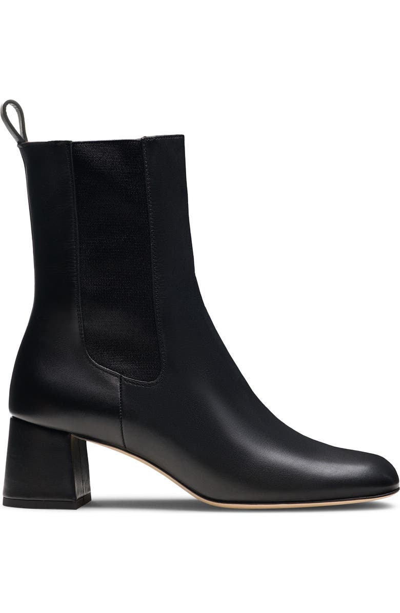 Magnanni Elayne Block Heel Chelsea Boot, Alternate, color, Black