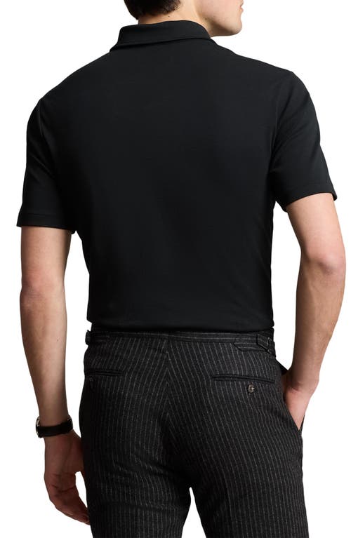 Polo Ralph Lauren Classic Fit Solid Black Cotton Polo In Polo Black