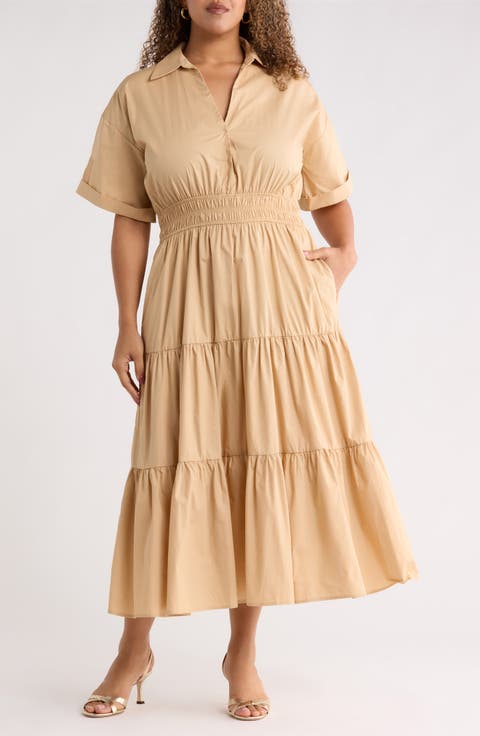 Milah Tiered Maxi Dress (Plus)