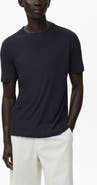 MANGO Slim Fit Linen Blend T-Shirt