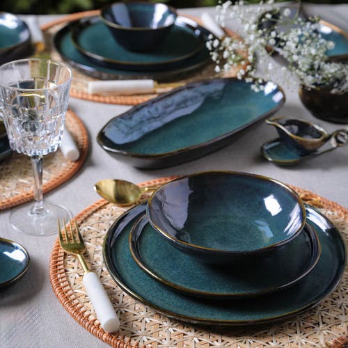 Porto Brasil Dessert Plate Set Of 6 In Blue