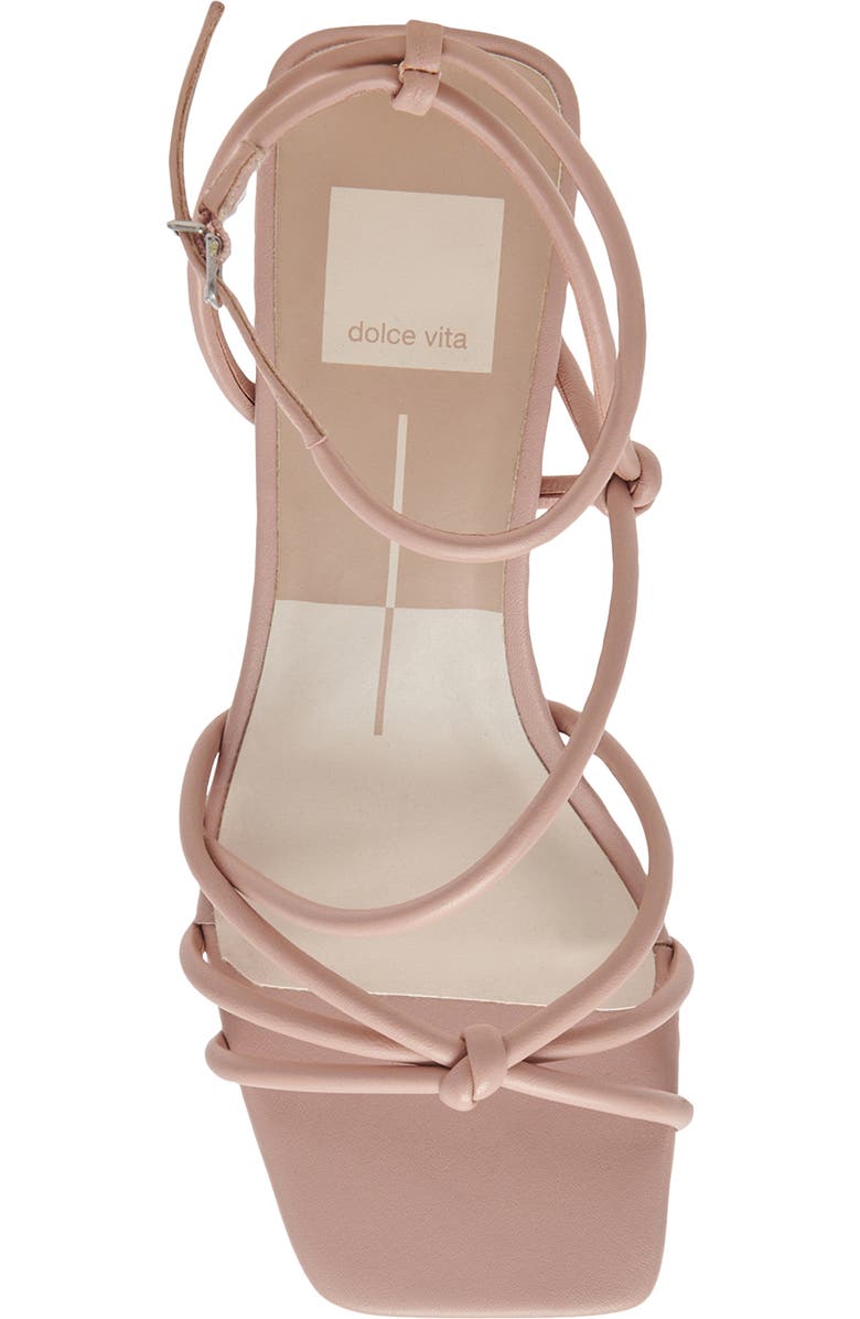 Dolce Vita Bev Kitten Heel Ankle Strap Sandal, Alternate, color, Rose Leather