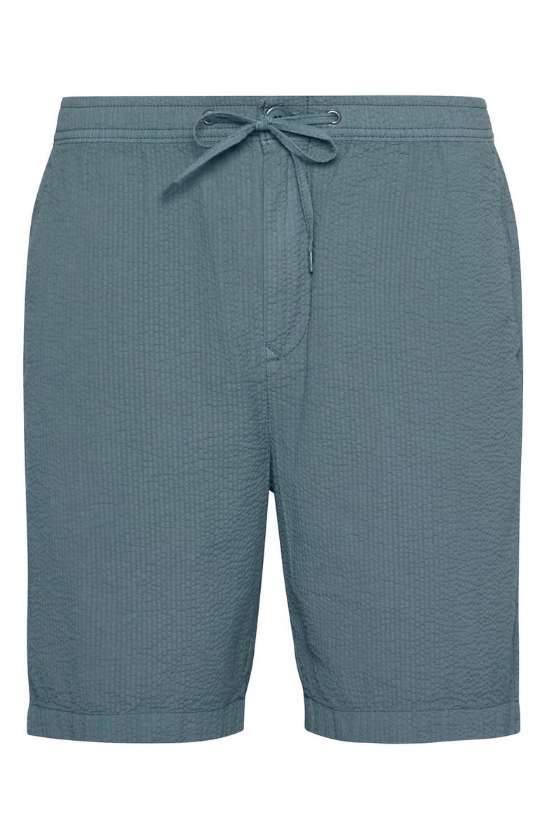 Barbour Callercove Flat Front Cotton Seersucker Shorts, Alternate, color, 