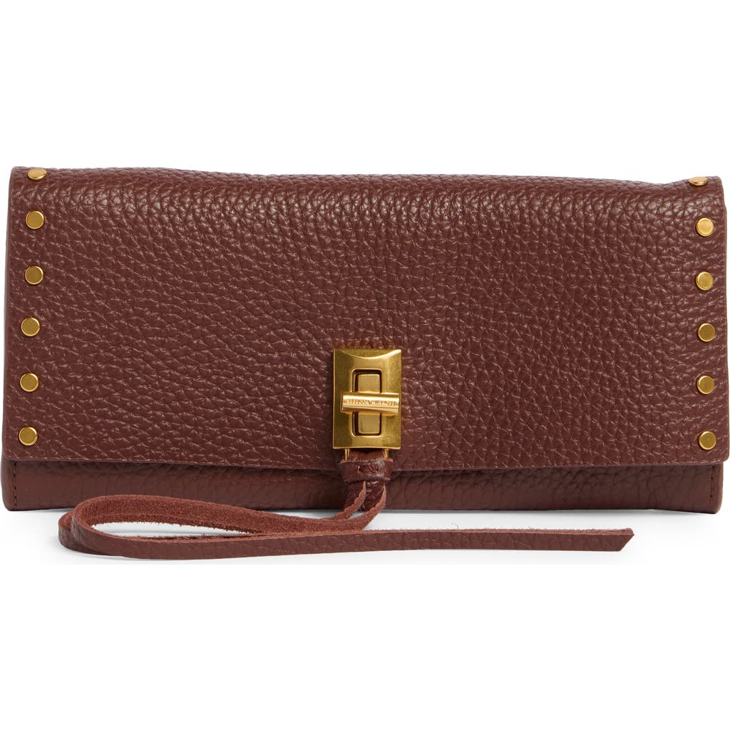 Rebecca Minkoff Darren Leather Continental Wallet In Brown