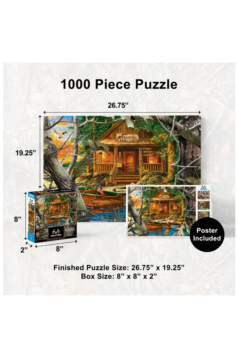 Gone Fishing 1000 Piece Jigsaw Puzzle, Alternate, color, Multicolor