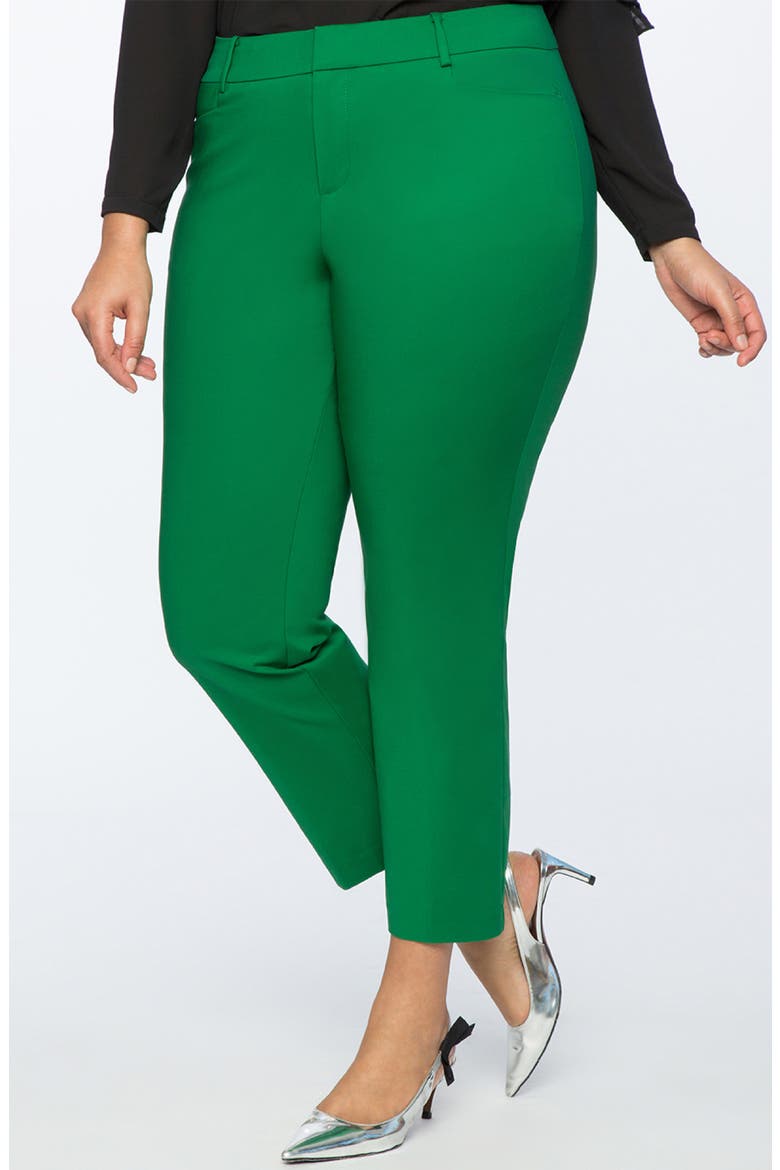 Kady Fit Double Weave Pant, Main, color, VERDANT GREEN