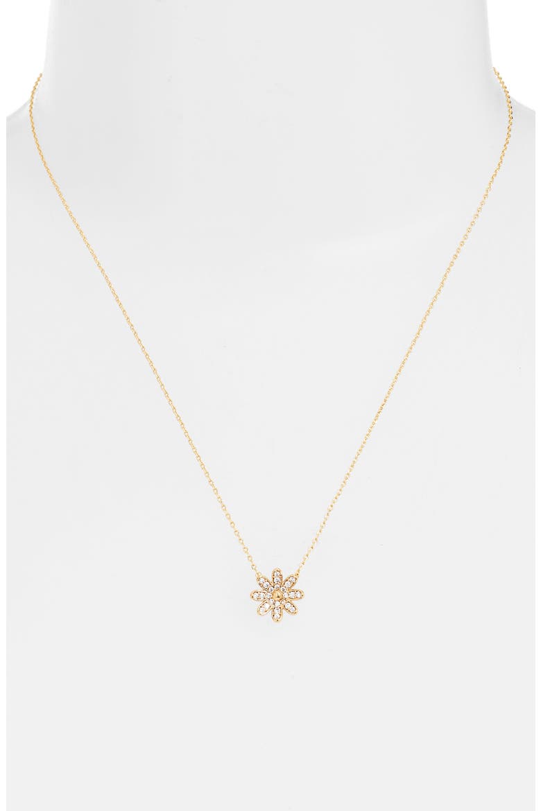 Spring Daisy Pendant Necklace, Alternate, color, GOLD