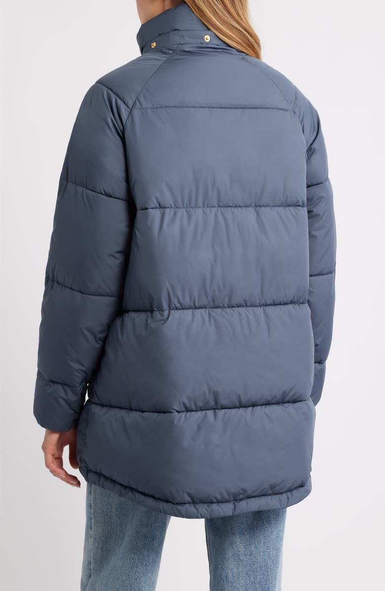 Ilse Jacobsen Peppy Waterproof Puffer Coat, Alternate, color, Ombre Blue
