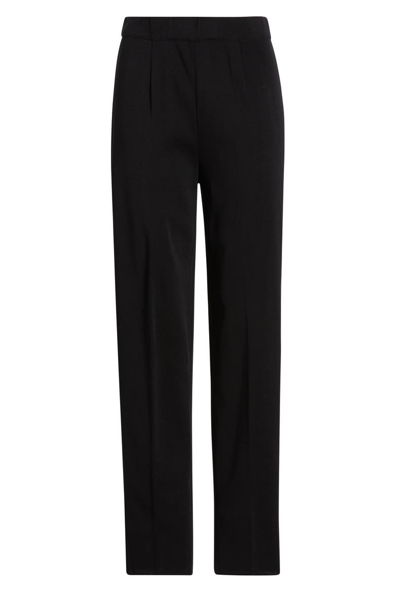 Nancy Regular Straight Leg Pants, Alternate, color, BLACK