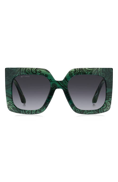Etro 53mm Gradient Square Sunglasses