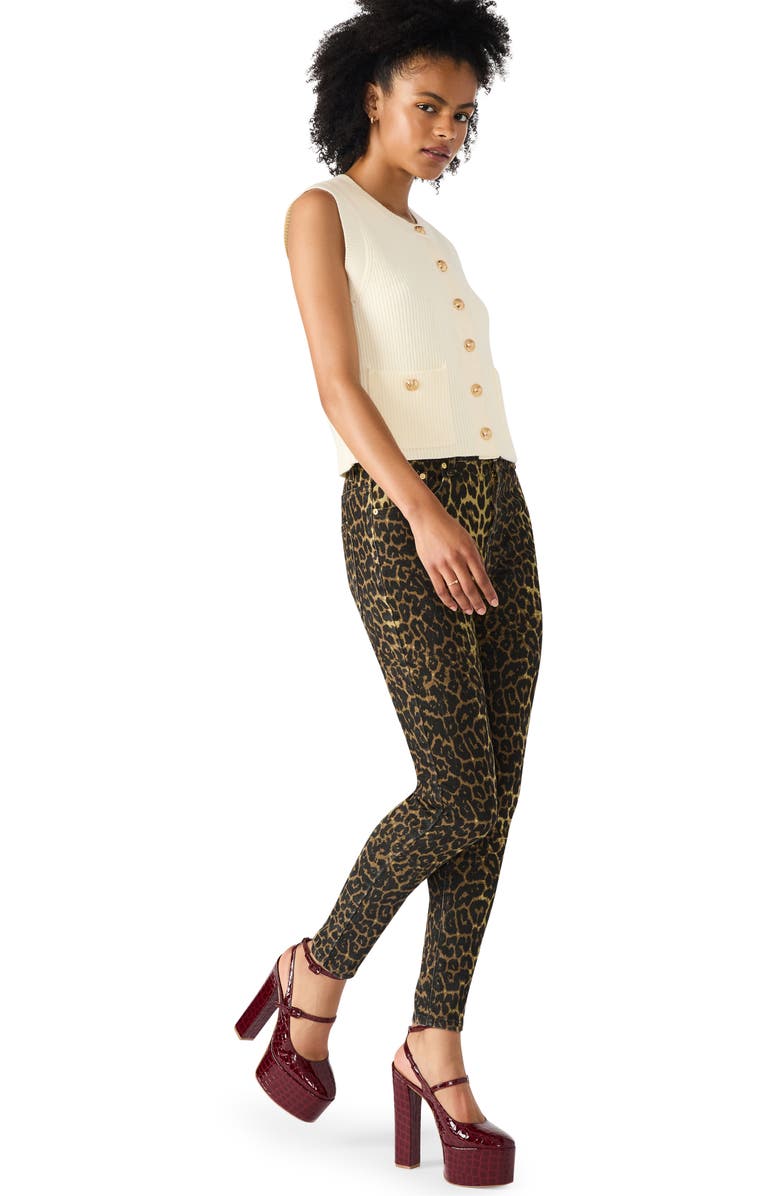 Steve Madden Lona Leopard Skinny Jeans, Alternate, color, Hot Spots Print