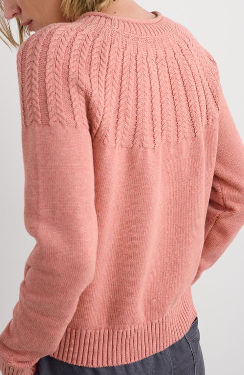Seasalt Cornwall Stone Chat Organic Cotton Sweater In Pink