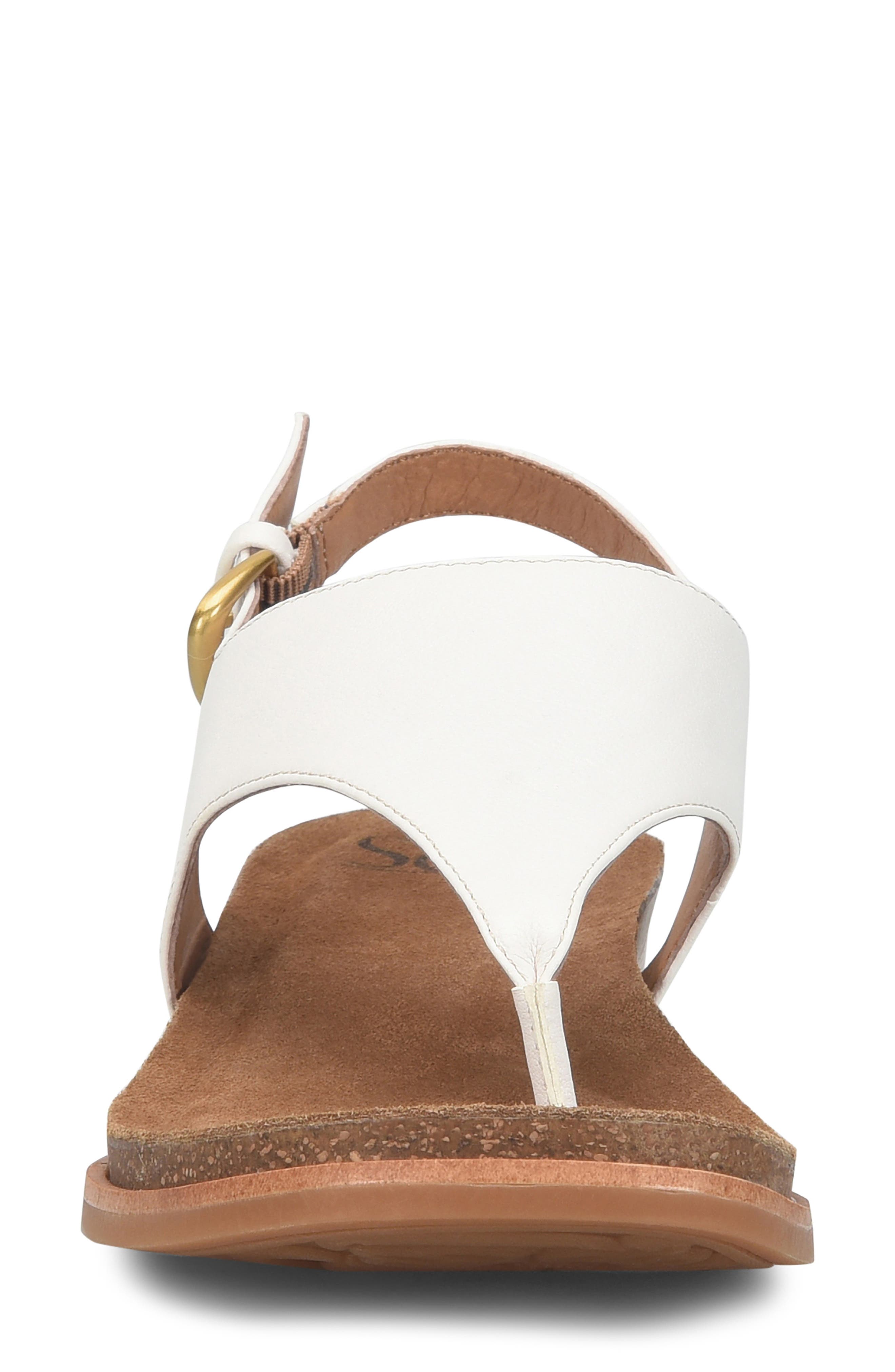 Söfft Penelope Slingback Wedge Sandal, Alternate, color, True White