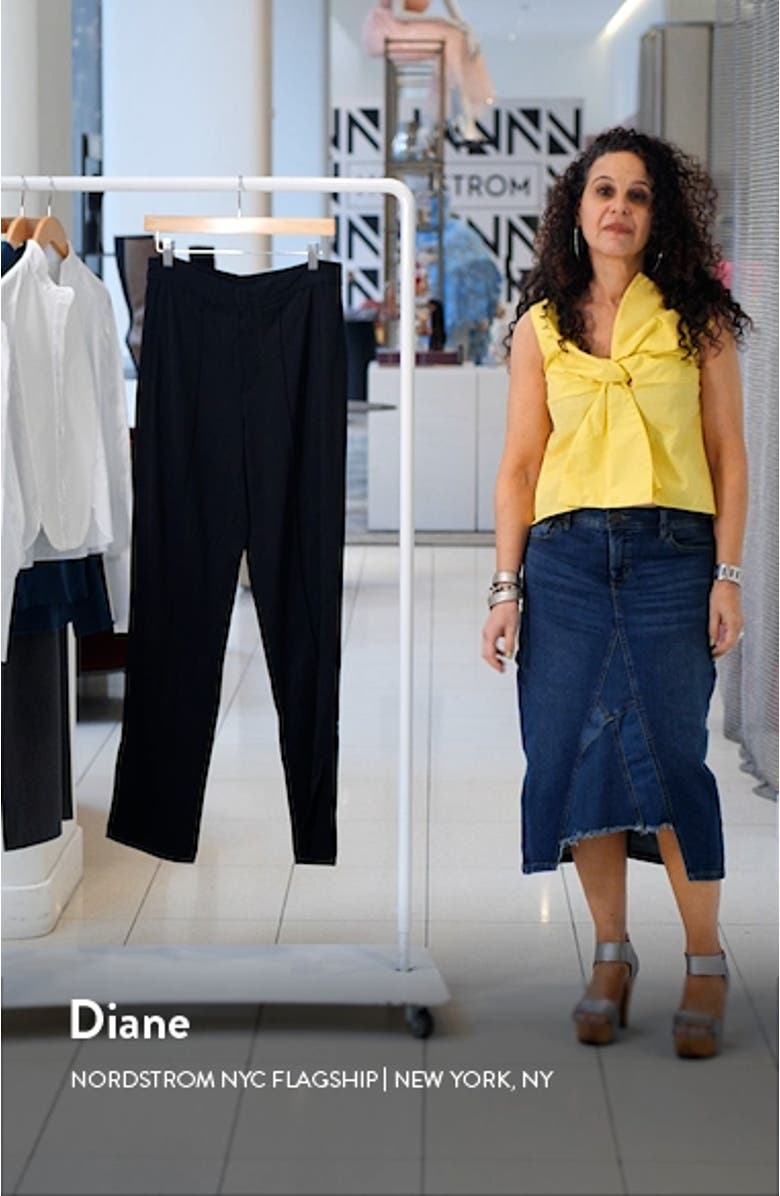 Cameron Crepe Slim Leg Pants, sales video thumbnail