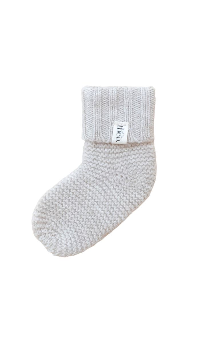 TBCo Merino Wool Baby Socks, Main, color, Oatmeal Melange