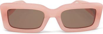 Indy 51mm Polarized Rectangular Sunglasses