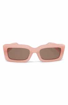 Indy 51mm Polarized Rectangular Sunglasses