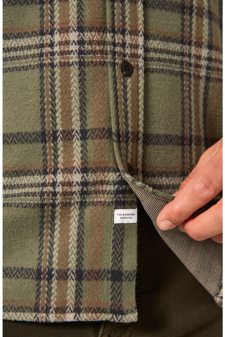 Generation Plaid Performance Shirt, Alternate, color, BASIL