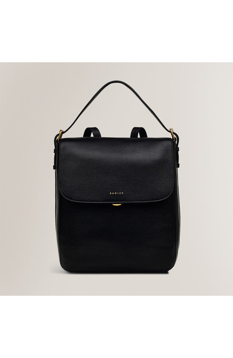Radley Grafton Street Medium Flapover Backpack, Main, color, Black