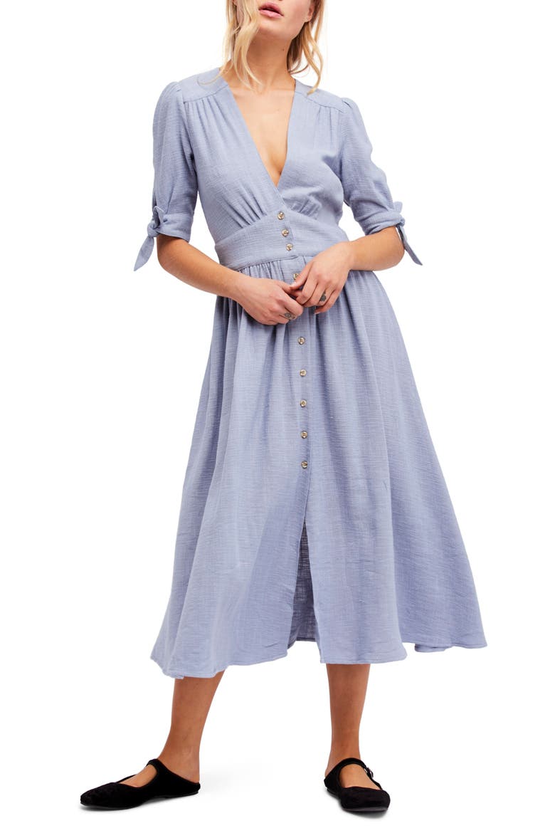Love of My Life Midi Dress, Alternate, color, BLUE