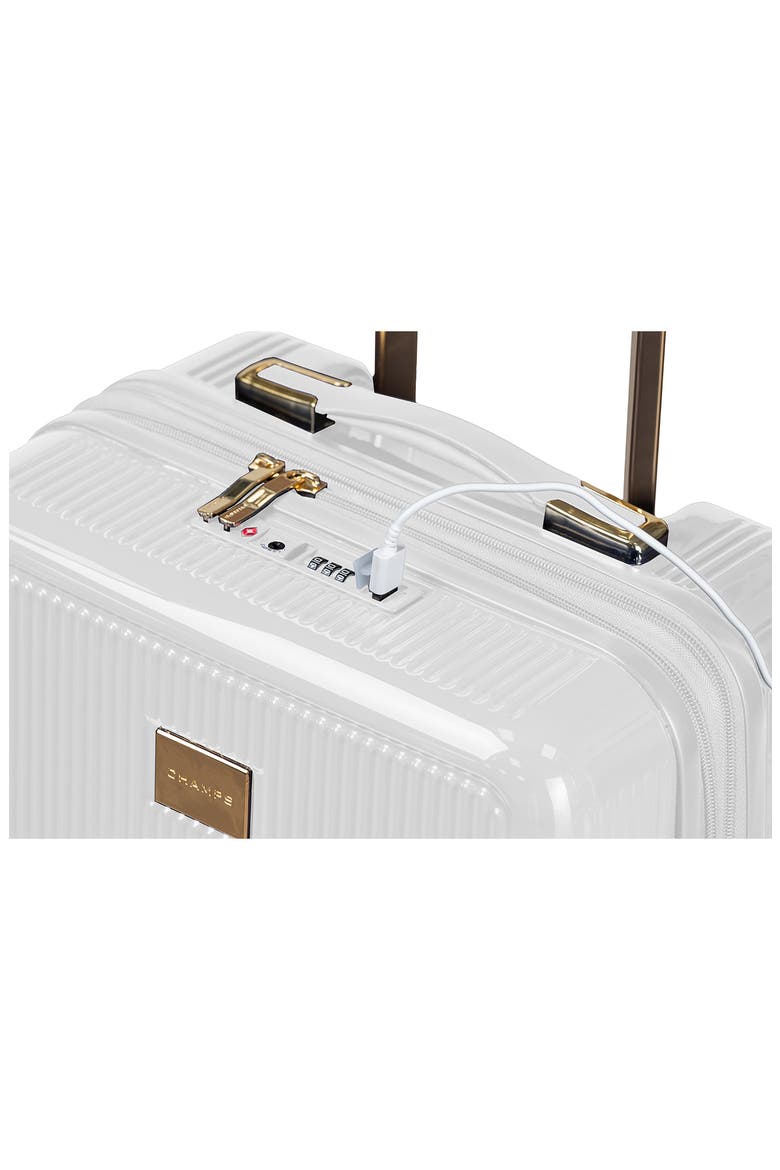 Luxe 3-Piece Hardshell Luggage Set, Alternate, color, WHITE